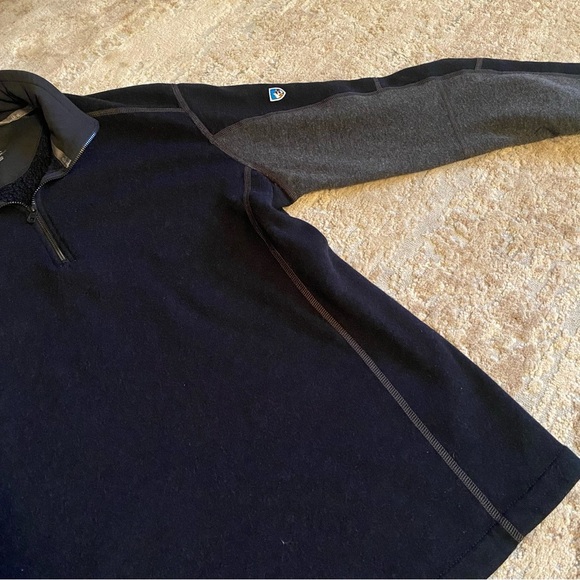 Kuhl Revel Pullover Sweater Sweatshirt Technical Knit Fleece Lined 1/4 Zip: L - Picture 5 of 10